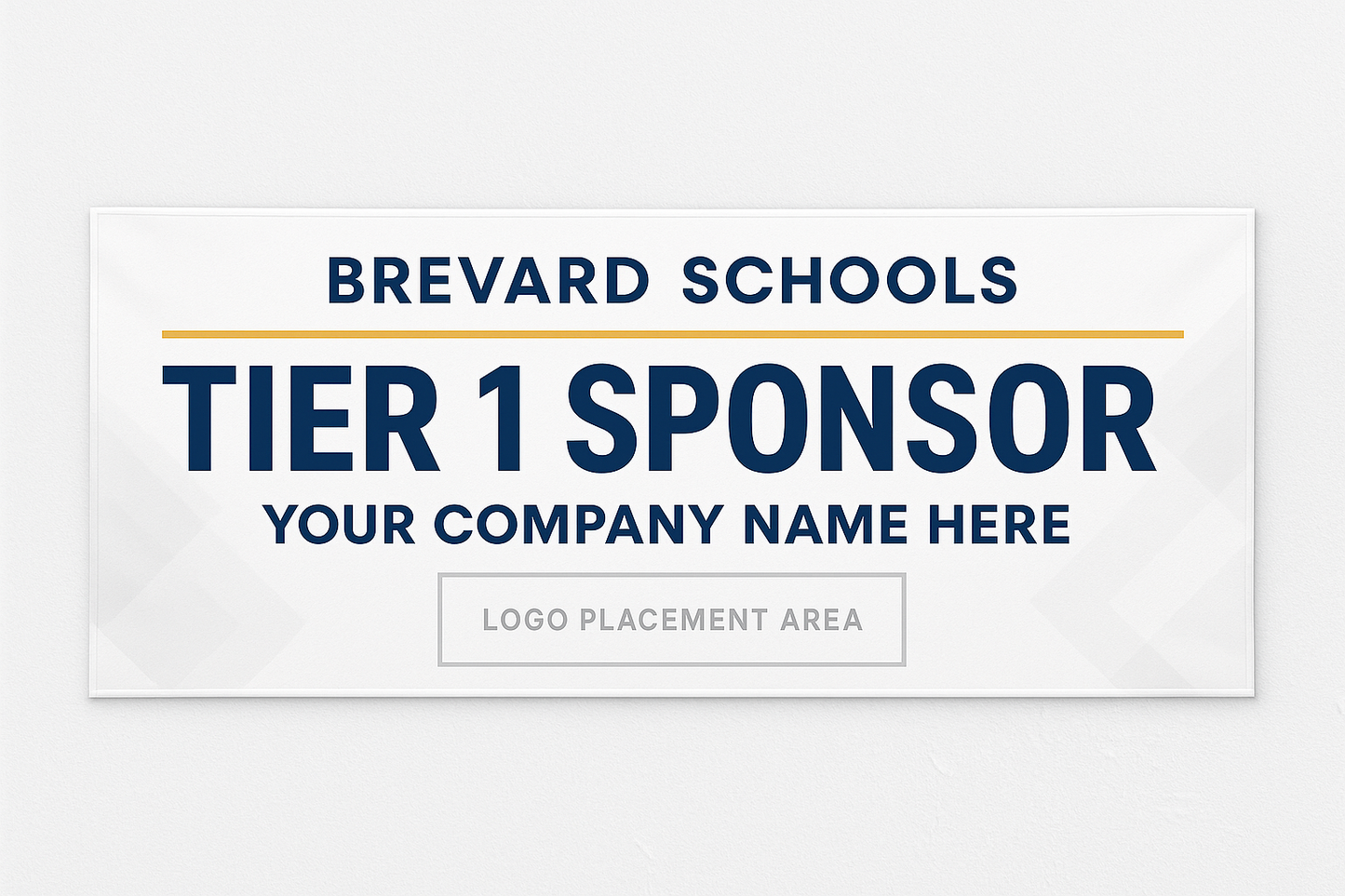 Customized School Banner with Tier 1 in the name.  This is for store where people or companies can purchase marketing items and put their name / company logo in the products.  This is a Tier 1 school banner, so i want to create 3 that are the same, but have Tier 1, Tier 2, Tier 3 to separate them
