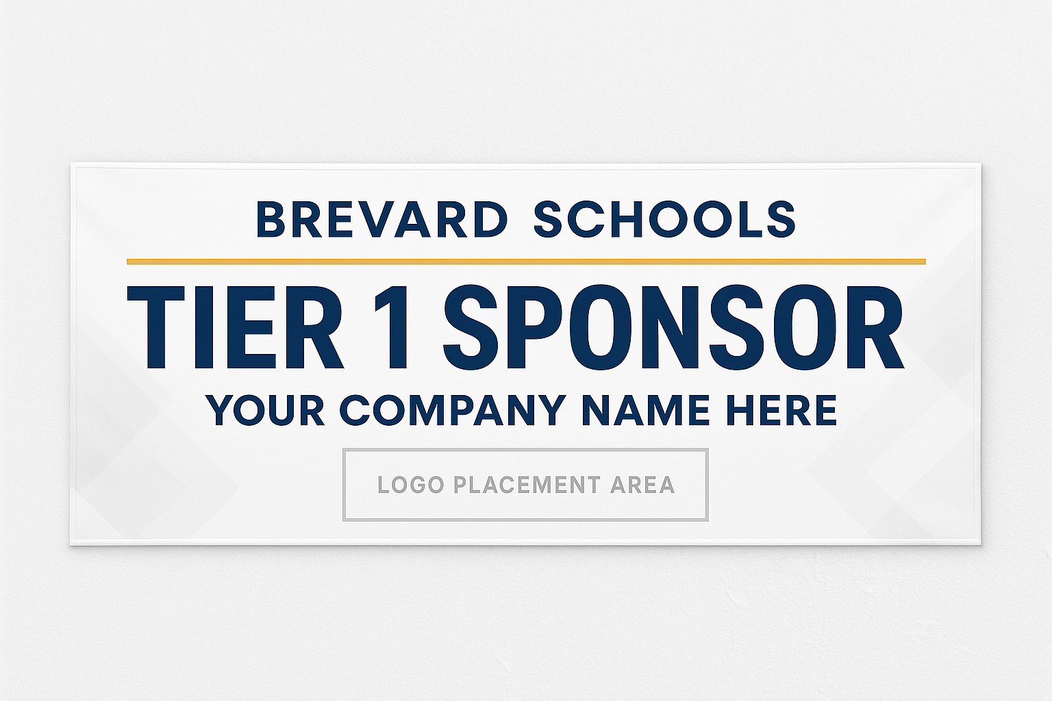Customized School Banner with Tier 1 in the name.  This is for store where people or companies can purchase marketing items and put their name / company logo in the products.  This is a Tier 1 school banner, so i want to create 3 that are the same, but have Tier 1, Tier 2, Tier 3 to separate them