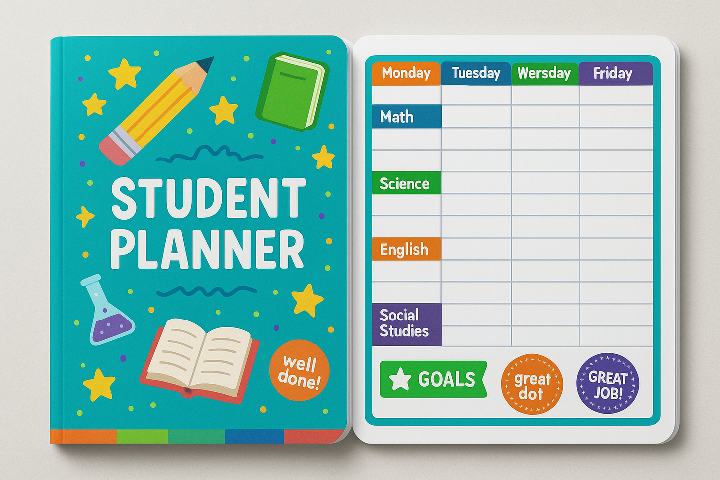 elementary / middle school student planner